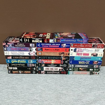 Pop Culture Action Drama VHS Tape Bulk Media Resellers Lot