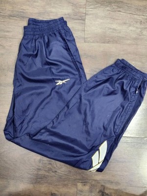 Vintage REEBOK Track Pants Men's SIZE: M Blue Lightweight Nylon Windbreaker