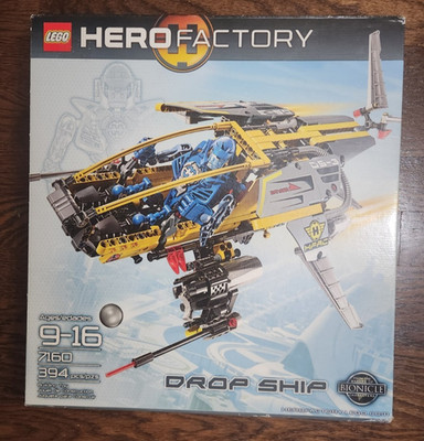 New Sealed Lego 7160 - Hero Factory Drop Ship