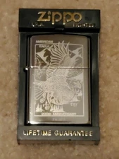 Rare Retired American Eagle 200th Anniversary Zippo Lighter