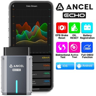 2026 ANCEL ECHO KFZ Diagnosegerät OBD2 Auto-Scanner Alle Systeme Bidirektional
