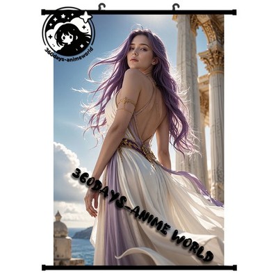 Anime Poster Goddess Athena HD Painting Wall Scroll Poster 40x60cm Decor