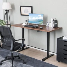 NNECW Electric Dual-Motor Stand up Desk Frame with Memory Controller for Home Of