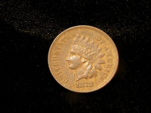 1878 Indian Head Cent - VF Details Corrosion Damage
