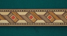 1 -1/32" x 38" Elaborate Twisted Marquetry Inlay/Banding
