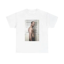 Jason Statham Tshirt Retro Poster The mechanic New Actor Unisex Heavy Cotton Tee