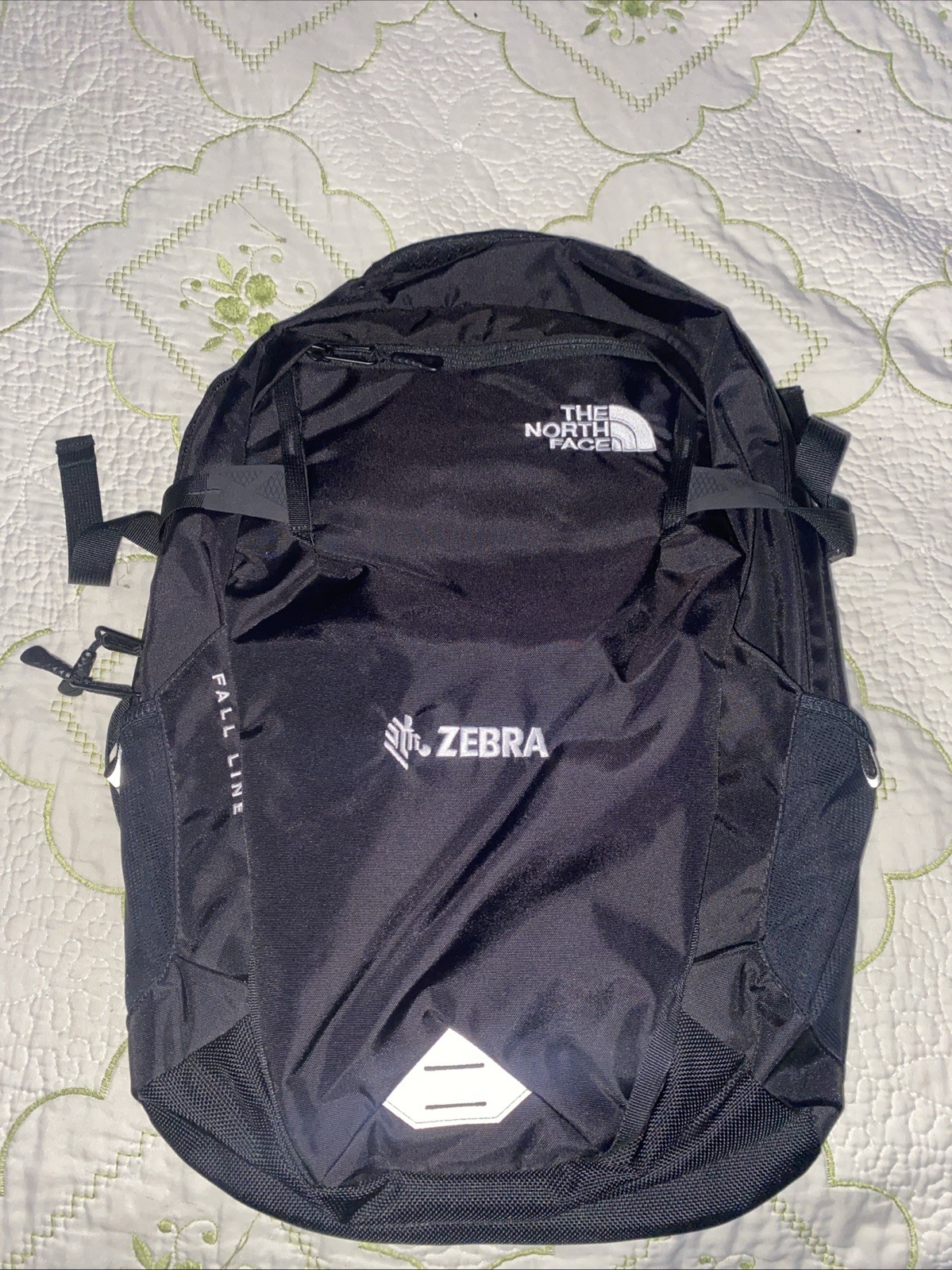 The North Face Fall Line Zebra Backpack FlexVent Black White