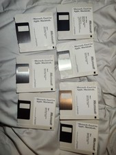 Microsoft Excel For Apple Macintosh 4.0 1992 7 Floppy Disks