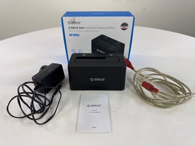Orico 2.5 & 3.5 Inch Hard Drive Docking Station with Cables & Box
