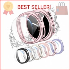 Landhoo 6 6Pack for Samsung Galaxy Watch 8 40mm Screen Protector Case, Hard PC