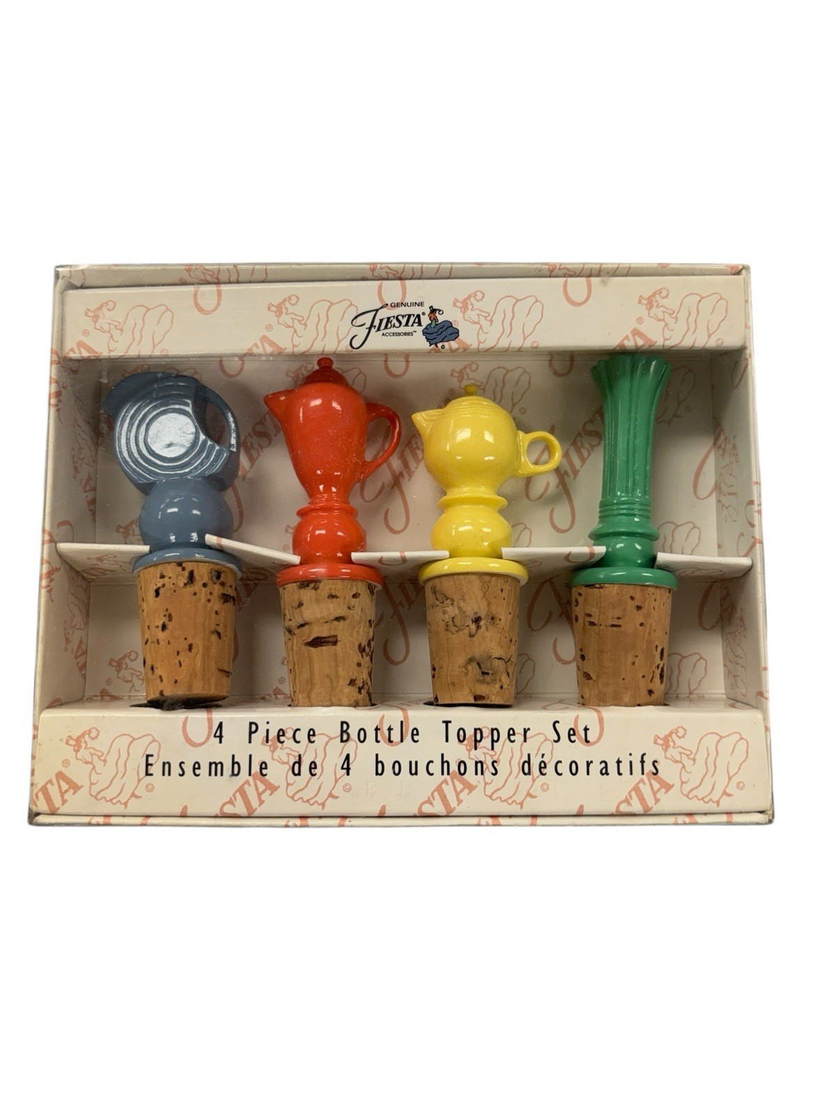 Fiesta Genuine Fiesta Go Along Bottle Topper Set NIB Fiestaw