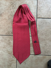 Krawattenschal, ascot, Seide, mit Schlaufe, rot, Nr. 11