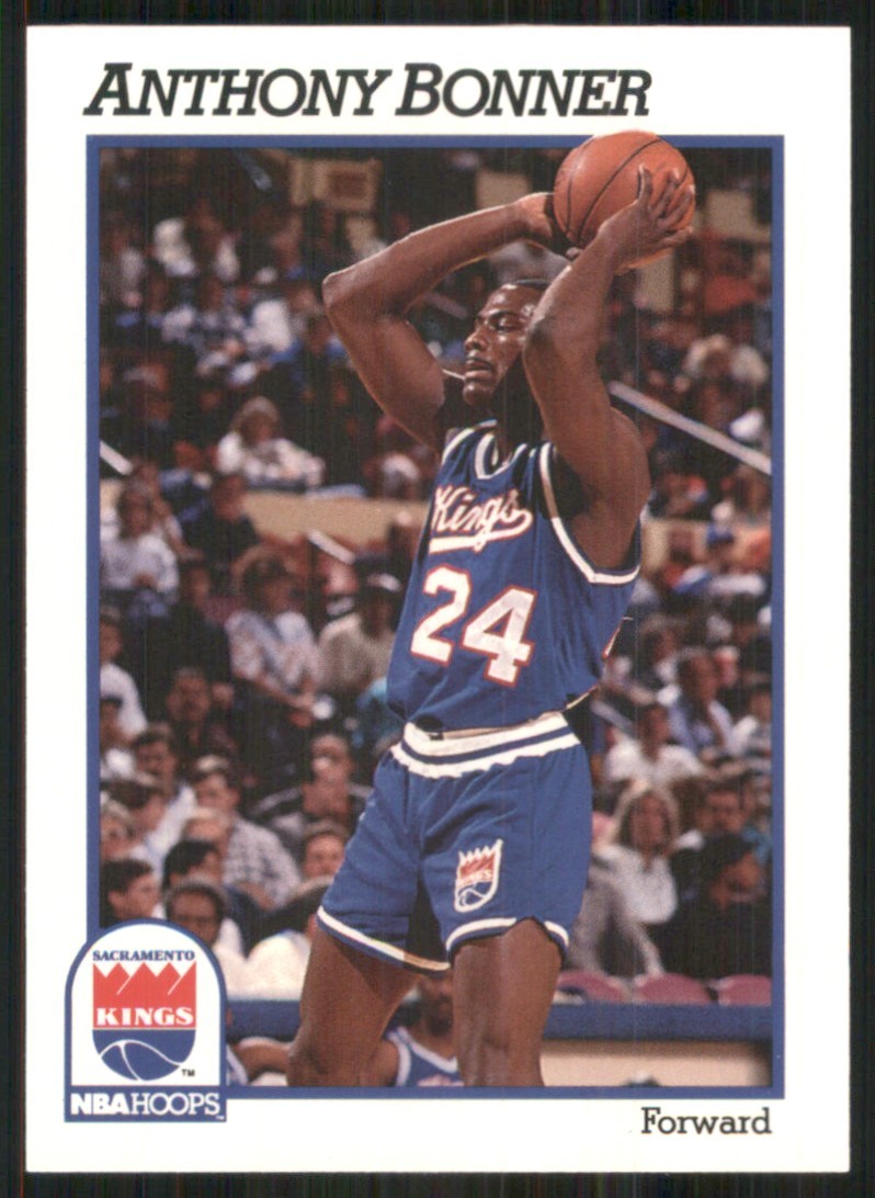 1991-92 Hoops #180 Anthony Bonner Sacramento Kings 36818
