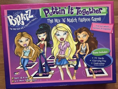 Bratz Puttin It Together KOMPLETT Brettspiel Snap Fashion Memory Y2K Vintage 2005