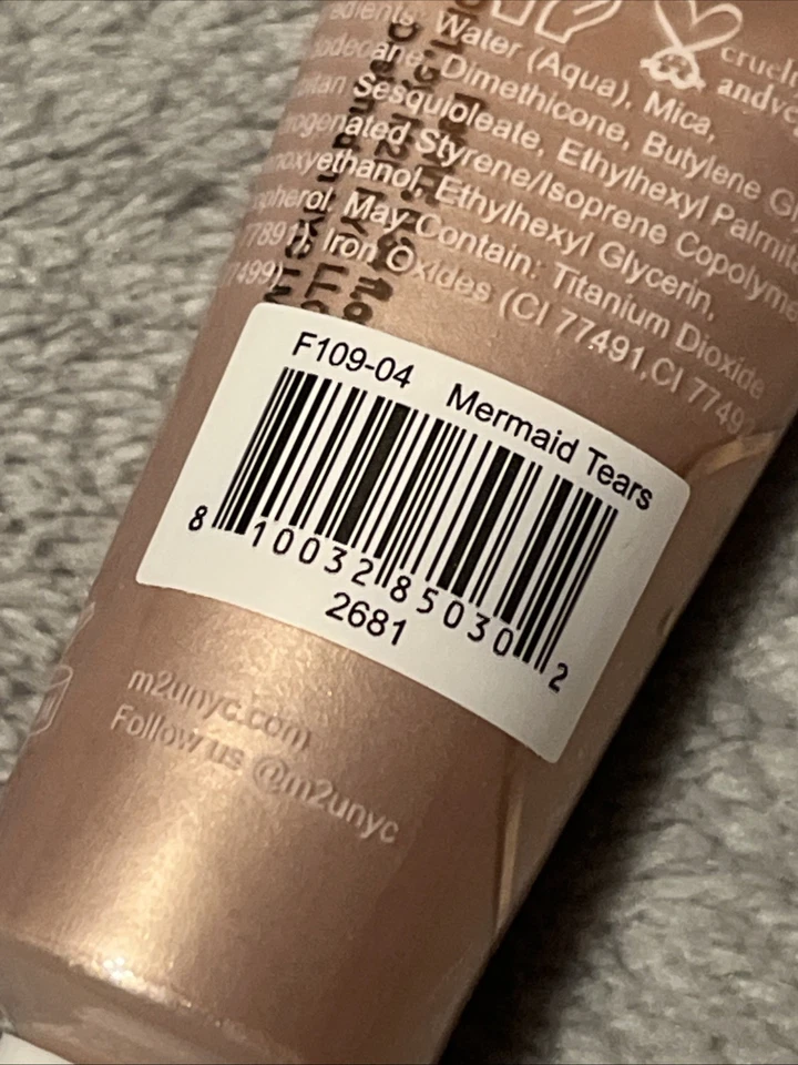 M2U NYC Liquid Luminizer Highlighter - Mermaid Tears Pink Shimmer - Vegan - NEW - Image 3 of 3