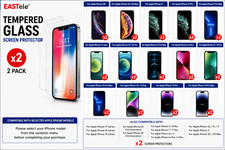 2x Tempered Glass Screen Protector For iPhone 17 16 15 14 13 12 11 Pro XR XS Max