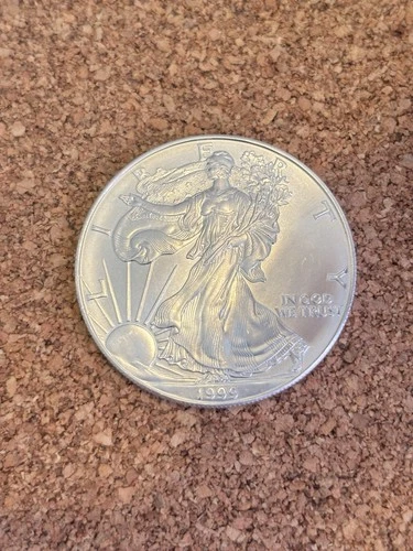 1999 American Silver Eagle 1 Troy Oz .999 Fine Silver