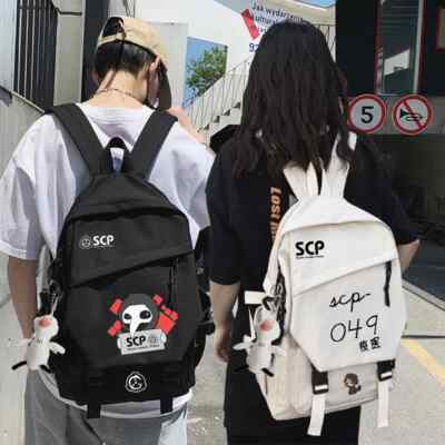 SCP Secure Contain Protect Backpack Students School Bag Anime Rucksack Mochila