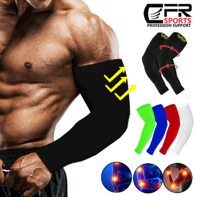 Compression Arm Sleeve Elbow Support Brace Joint Pain Relief Arthritis Sport GYM