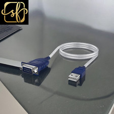 6 Feet USB 2.0 to Serial 9 Pin DB 9 RS 232 Converter Cable, Prolific Chipset,