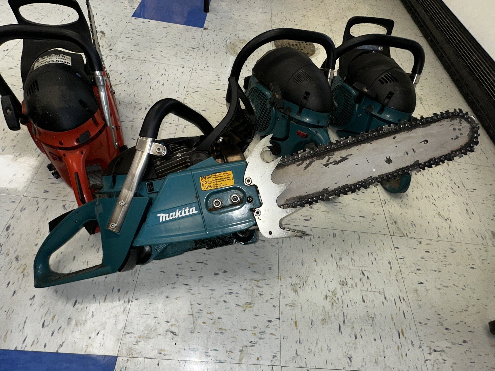 Dolmar 6400 & Makita 6421 Chainsaws Plus Additional Heads. eBay