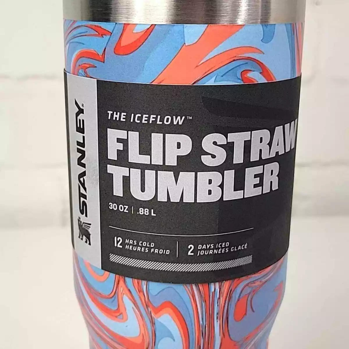 Stanley The Iceflow Flip Straw Tumbler 30 oz. Pool Swirl Tie Dye