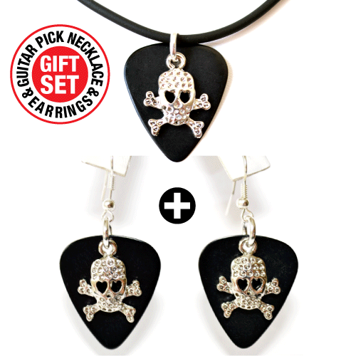 Juego de collar y pendientes púas de guitarra estilo # 5-8 - Imagen 4 de 5
