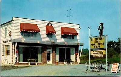 ES Deutsch Haus Penna Dutch Stuff Ephrata Pennsylvania PA Postcard