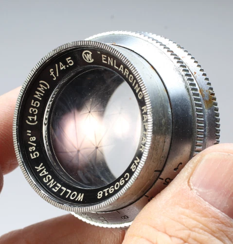 WOLLENSAK 5 3/8"- 135MM F/4.5 ENLARGER RAPTAR LENS LARGE FORMAT