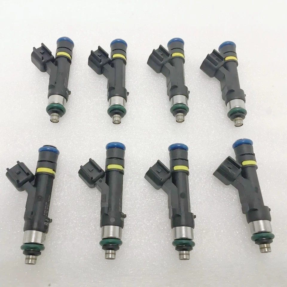 8PCS Original BOSCH Fuel Injectors OEM 0280158138 for 2007-2009 Ford F-150 5.4L Foto 3 de 4