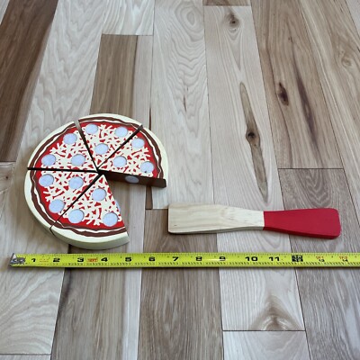Melissa and Doug Pizza Party Lot Replacement Pizza Slices (5) Pieces and Knife E