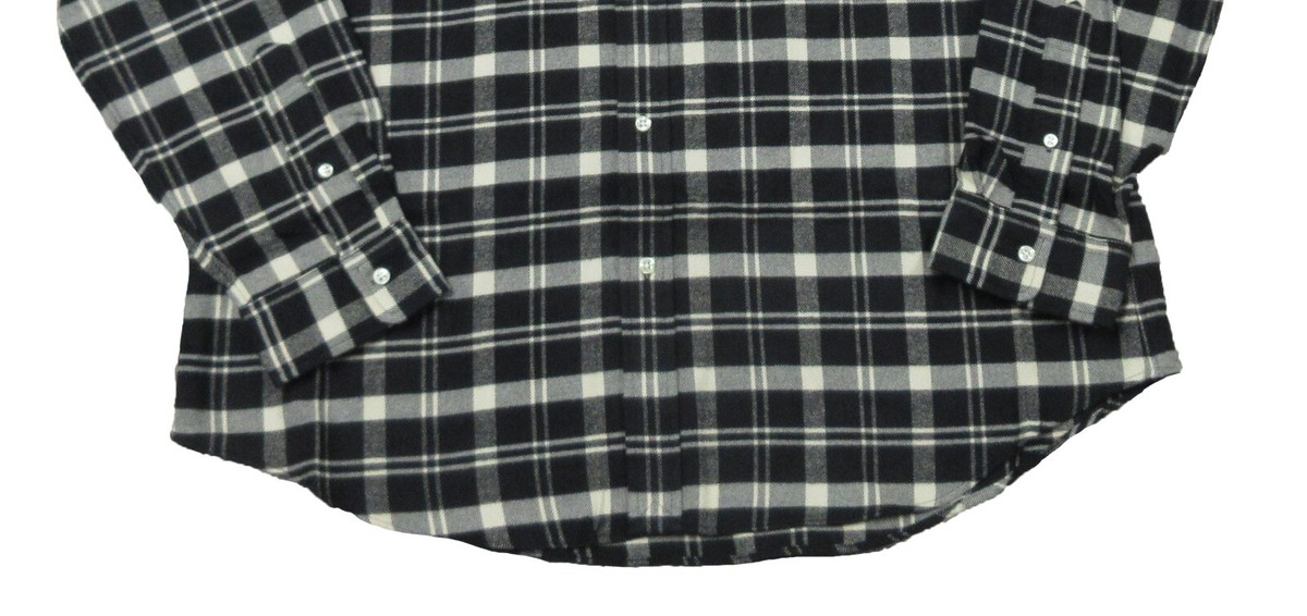 Polo Ralph Lauren Men's] Black/Cream Chic Plaid Flannel