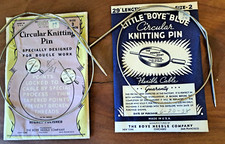 Vintage Boye Circular Knitting Pin Needles Lot of 2 Envelopes Made in USA