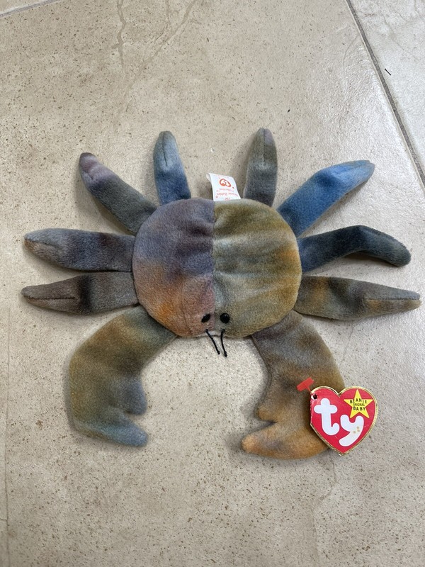 Ty Beanie Babies Claude the Crab 1996 Retired Rare MINT 1996