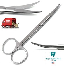 Premium GERMAN TC Iris Scissors 4.5" Curved Surgical Dental Instruments