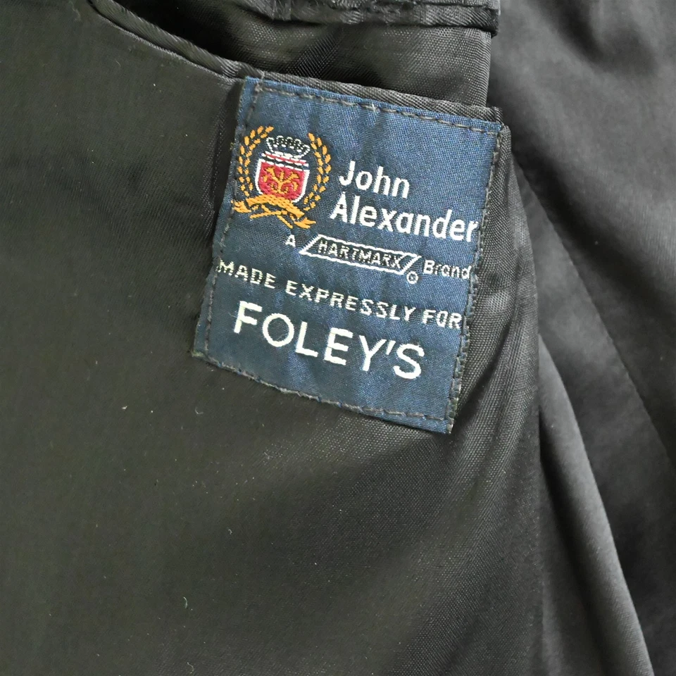 Blazer Abrigo Deportivo Chaqueta De Colección John Alexander 44R Slim Azul Marino Hopsack Botón Dorado Foto 4 de 4