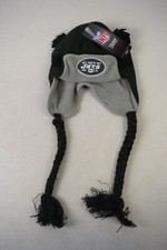 NEW YORK NY JETS NFL kids toddler osfm Winter hat with ears and straps. Green