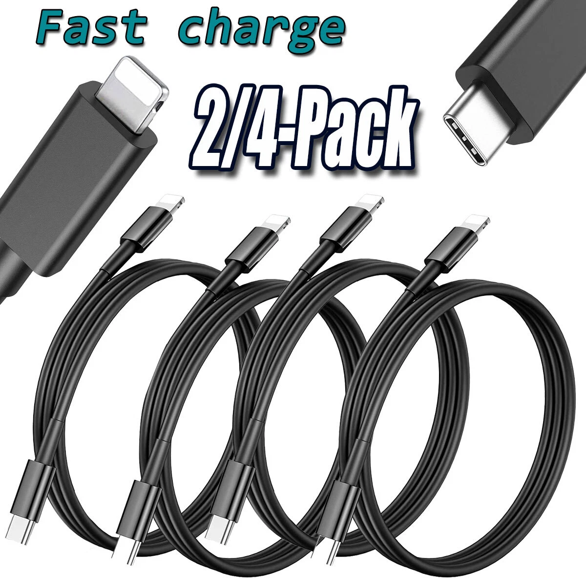 Charger Cable,iphone 14 Charger Fast Charging Cable 2pack Iphone Fast  Charger, Lightning Cable For Iphone 14/14 Plus/13/12/11/pro  Max/mini/xs,ipad(6ft