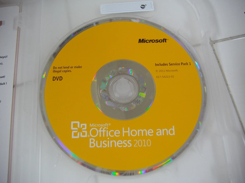 MS Microsoft Office 2010 Home and Business Licensed For 2 PCs Full Retail Box - Image 3 of 3