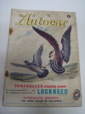 AUTOCAR Autocar March 21, 1952: R.A.C. Rally Entries, Rover 75, Le Mans Mercedes