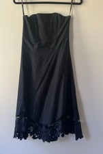 EUC Betsey Johnson Little Black Strapless Dress Size 4