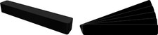 30 12" Record Shelf Index Divider Cards - 2"x13-3/4" - Black HEAVY DUTY 60mil