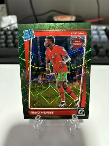 Nuno Mendes Rated Rookie 2022 Panini Donruss Optic GREEN VELOCITY PRIZM