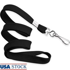 Durable Flat Lanyards ID Badges Comfortable Neck Straps 5 Pack Multipurpose Use