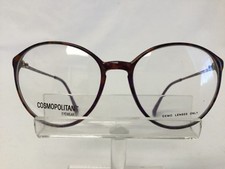 Vintage Cosmopolitan 404 Eyeglasses Sunglasses Round Brown Purple Tortoise