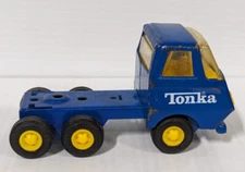 Vintage Blue Tonka Semi Trucks #55010 Metal 6 Wheel Toy Collectibles 