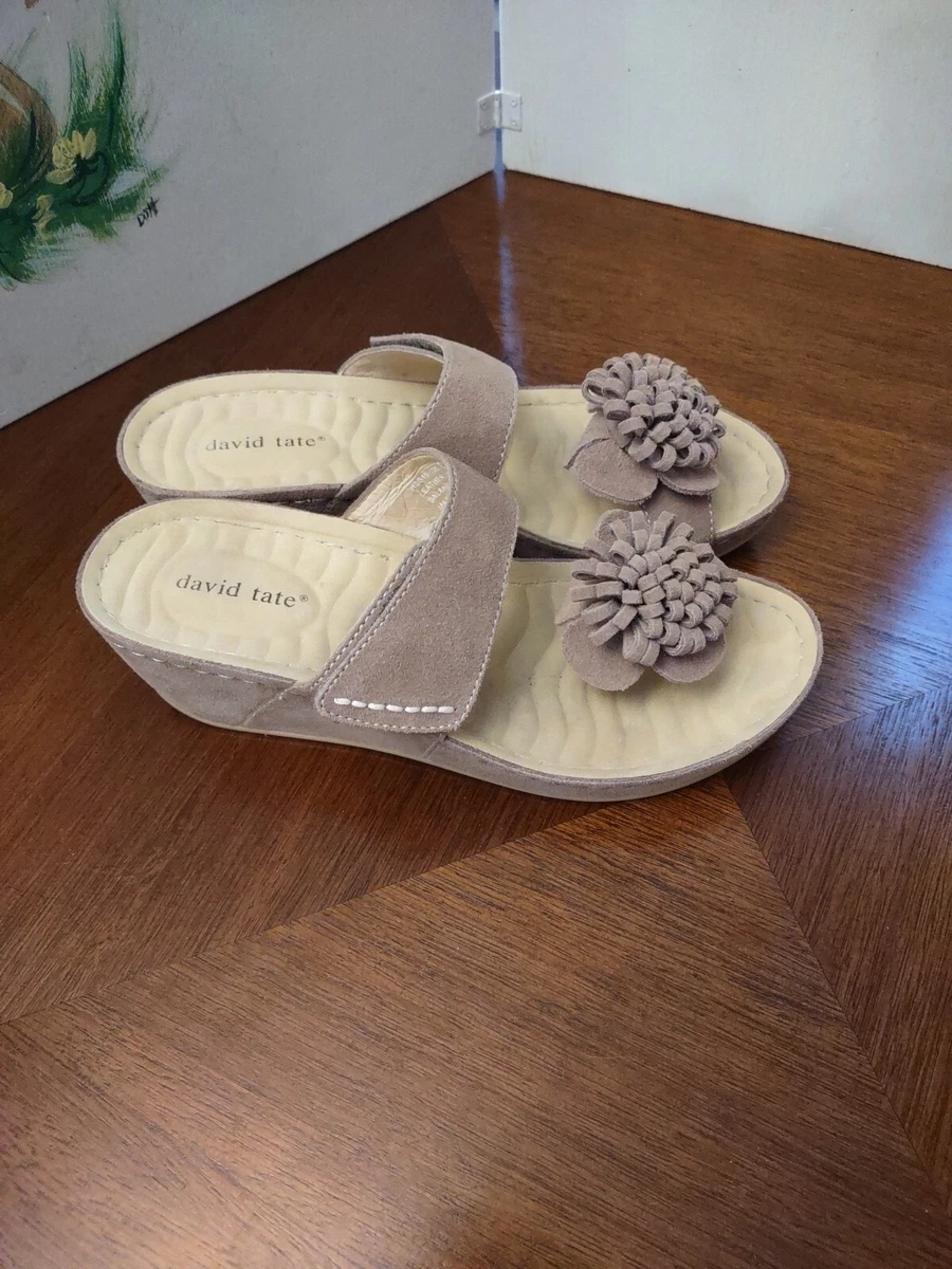 David tate shop nice wedge sandal