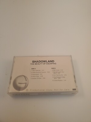 Shadowland The Beauty Of Escaping CASSETTE Tape 1990 Geffen PROMO COPY RARE! OOP