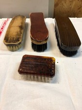 Lot De 4 Anciennes Brosses Chaussure Vêtement Vintage