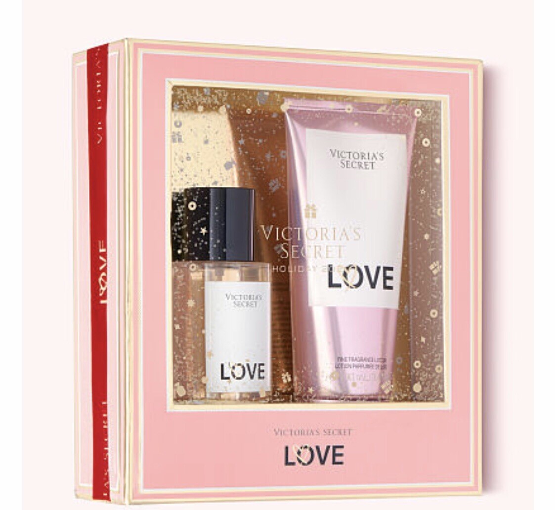 Victoria Secret LOVE Perfume Fragrance Body Mist & Fine Fragranc Lotion Gift Set eBay